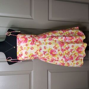 Old Navy Floral Pink and Yellow Dress